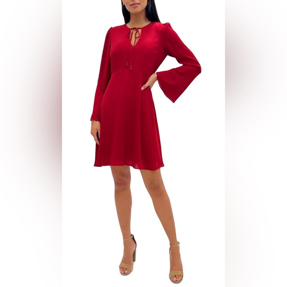 NWOT Red Long Sleeve Sam Edelman Dress Size 4